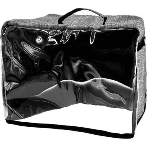 1 Toaster Cover - 35x35x25cm, Dustproof Cover, Oxford Cloth, Grey, Waterproof and Dustproof, Appliance Cover for Kitchen, for Most Small Household Appliances (1/5)