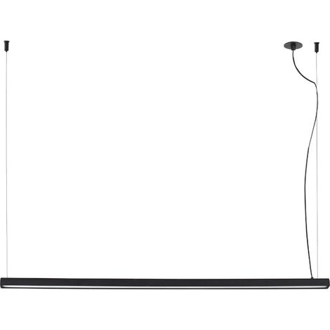 Lampe suspension noire avec fleuron encastrable VICO 115 61104 (1/5)