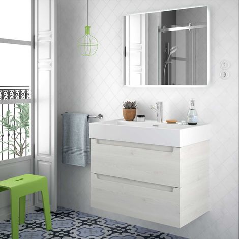 Waschtisch VENETO 810 PORZELLAN WEIß 810 x 120 x 460 mm