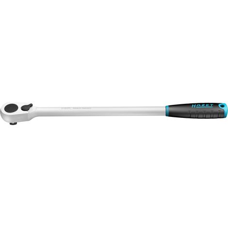 Hazet HiPer Feinzahn-Umschaltknarre, lang 916HPL, 1/2 (12,5 mm) Vierkant massiv, Länge 415 mm