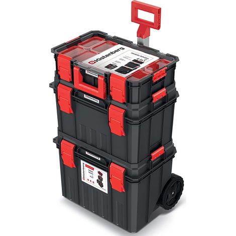 Kistenberg Werkzeugtrolley Modular Solution Werkzeugkiste Werkzeugkoffer Trolley, Version: KMSS553585B, 530 x 355 x 825 (1/5)