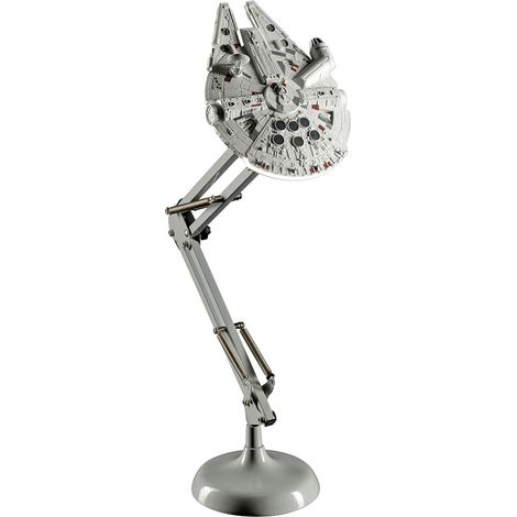 Star Wars 9 Tischlampe LED Millennium Falke grau, 100 % Kunststoff/Metall, USB-Anschluss, in Geschenkverpackung. (1/3)