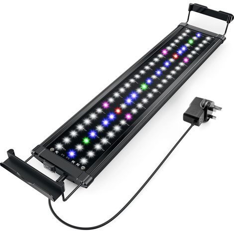 Lampe aquarium aluminium haute puissance, éclairage planté WRGB spectre complet, rampe LED aquariophile performante (1/5)
