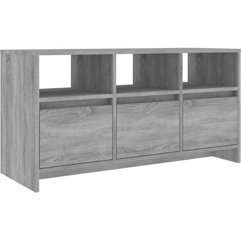 Meuble TV, Étagère TV, Meuble de Salon, Sonoma gris 102x37,5x52,5 cm Aggloméré OIB2075E (1/4)