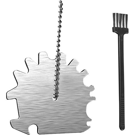 Nettoyant barbecue brique de nettoyage en alliage de zinc grattoir outil de nettoyage pour grillades camping intérieur extérieur