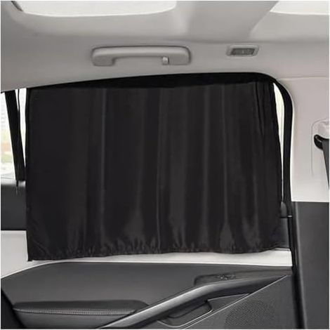 Sonnenschutz FüR Seitenfenster Auto Saugnapf-Vorhang im Autofenster, Sonnenschutz-Abdeckung, Cartoon-Universal-Seitenschutz(Black-Curtain-3PC) (1/5)