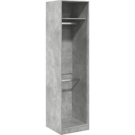 Maison Exclusive - Armadio Grigio Cemento 50x50x200 cm in Legno Multistrato