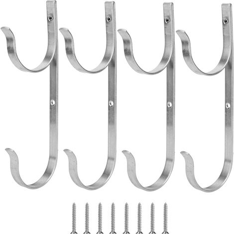 Cintre Crochet de Bain, 4 pièces Crochet en Alliage d'aluminium vêtements Cintre Serviette Organisateur Fournitures pour Piscine Salle de Bain (1/5)