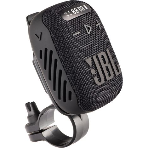 Altavoz Bluetooth+FM JBL Wind 3 de 5W resistente al agua + soporte para bicicleta/moto (negro) (1/5)