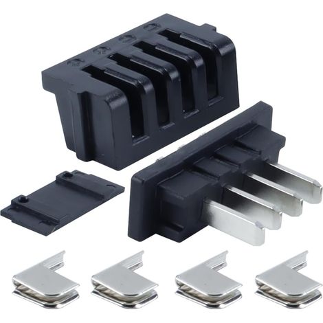 1 paire de connecteurs de décharge pour boîtier d'alimentation de batterie, tête mâle 4 broches + tête femelle, adaptés au G80 (1/5)