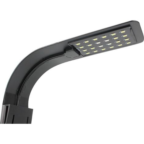 Lntyq LED-Aquarienlicht, ultradünne Clip-Lampe für Aquarienpflanzen (schwarz, weißes Licht) (1/5)