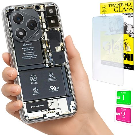 Coque arrière pour Honor 400 Lite avec photo et verre trempé 9H (1/5)
