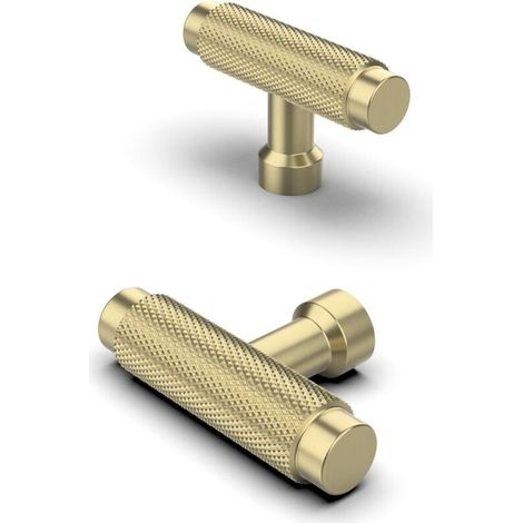 Lot de 10 Poignées Dorées de 55mm Poignées de Meubles pour Cuisine, Armoires, Commodes et Tiroirs (1/4)
