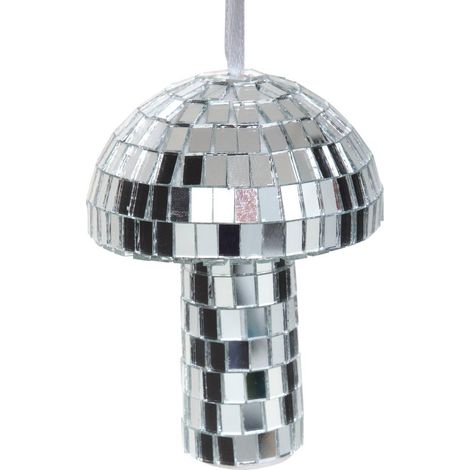 Colgante de abeto con forma de seta y efecto disco, 8 cm - Atmosphera créateur d'intérieur (1/5)