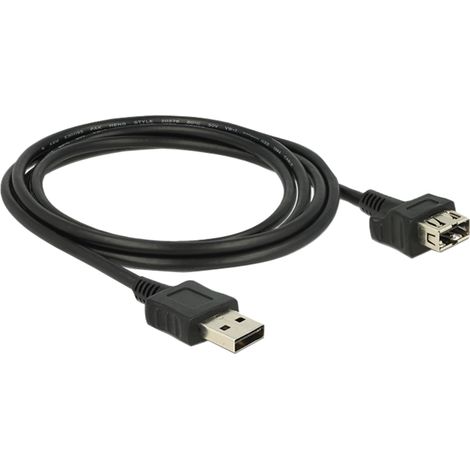 EASY-USB 2.0 Verlängerungskabel, USB-A Stecker  USB-A Buchse