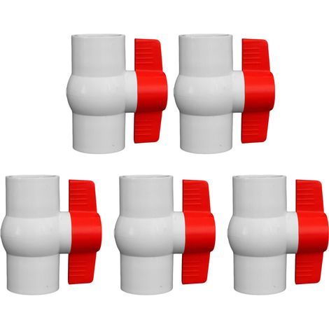 Vannes rondes en PVC polyvalentes de 2 pouces, avec poignée-25mm (1/5)