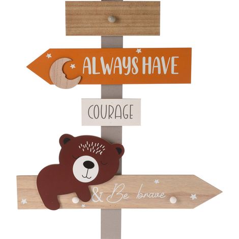 Kindergarderobe Zoo, 44 x 3,5 x 51,5 cm