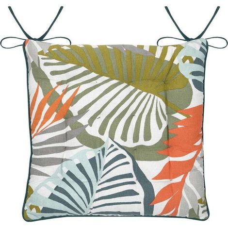 KENTIA Stuhlkissen 38x38 cm Blätter