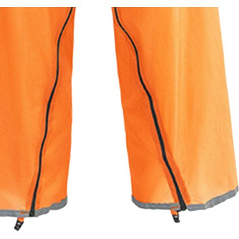 Wasserdichte und leichte Nylon-Regenhose, rutschfest, verstellbar und multifunktional, orange (1/4)