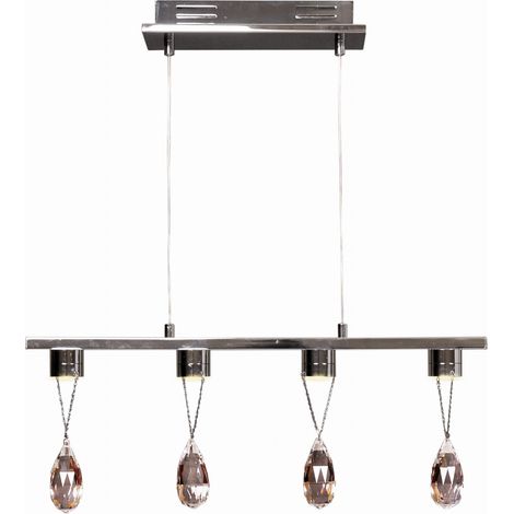 Lampadario LED Candellux Prisma cristalli 34-25708 cromato (1/2)