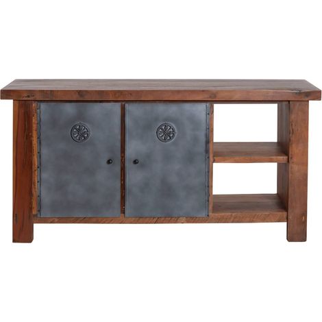 Meuble sous vasque en bois recyclé Hector (1/5)