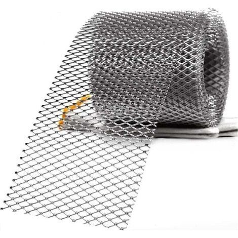 12,7 cm x 6 m Edelstahl-Dachrinnenschutzgitter, gewebtes Metallgewebe, Edelstahl-Schutz, Edelstahl 304, Streckmetallgitter, Aluminium-Dachrinnenschutz (1/5)
