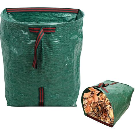 Garden Waste Sac 200L, sac de jardin à feuilles, déchets de stable, Grassack avec poignées, récipient déchets pliable, récipient pour les jardin (1/5)