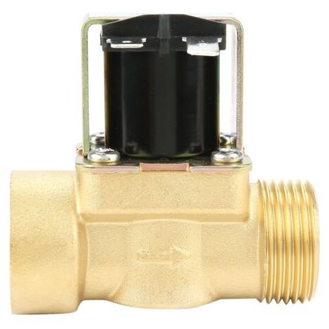 Électrovanne d'arrivée d'eau à commande pilote, en laiton DN20 G3/4, normalement fermée