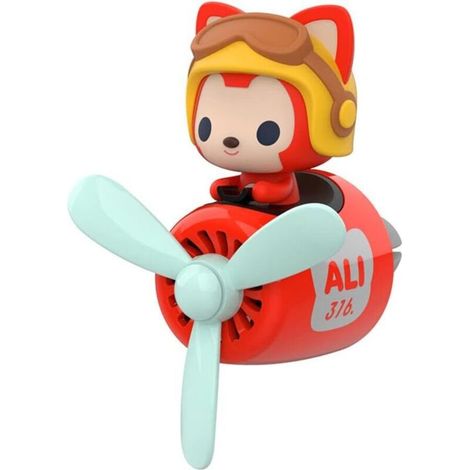 Cartoon Bear Pilot Pilote Air Ferrinisseur d'air Automobile Ventilateur, Clip de Parfum de Voiture, Clips de Ventilation Diffuseur D'arôme Parfum Aromathérapie Ornement de Voiture (1/5)