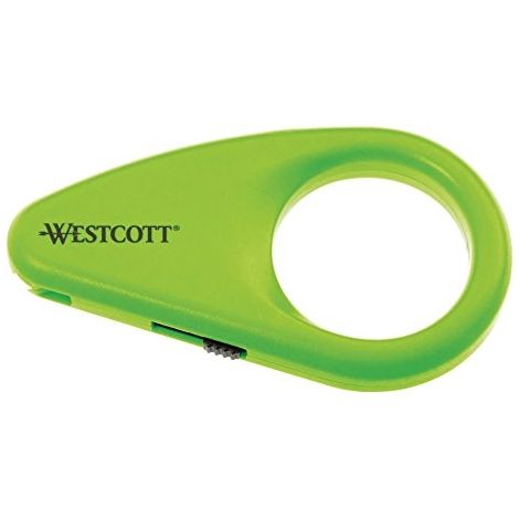 WESTCOTT MINI LAME DE SÉCURITÉ OUVRE-BOÎTE - CÉRAMIQUE - VERT