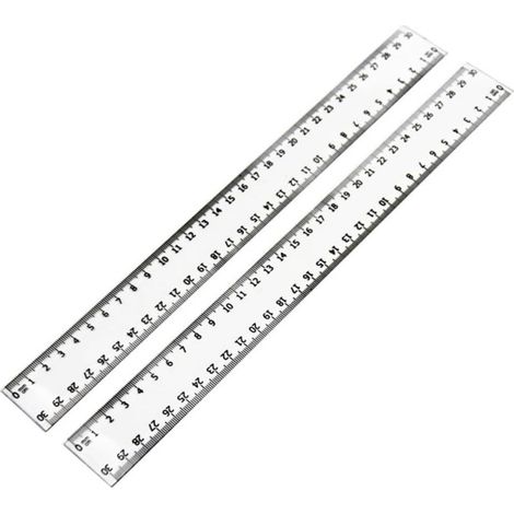 Règle linéaire transparente en plastique BESTonZON de 30 cm pour (1/5)