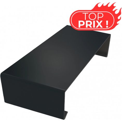 Eclisse ECO50 de couvertine pour acrotère toit-terrasse - Noir Foncé - RAL 9005 - ALUHOME