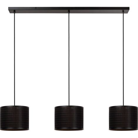 Lampe suspendue Tagalog Noir à 3 lumières - 21429/03/30 (1/3)