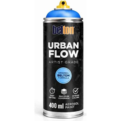 Bombe de peinture - Bleu vif - Belton - Urban Flow - 400ml - Haute couvrance