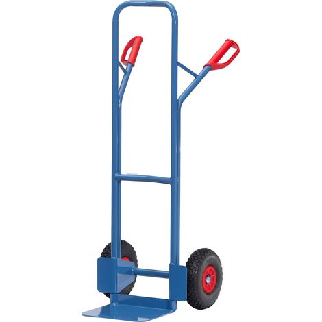 Fetra Stahlrohrkarre Höhe 1300 mm, Schaufel 250x320mm Polyurethanbereifung (1/2)