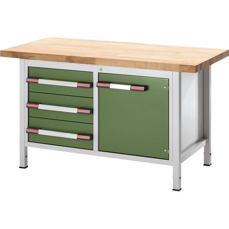 eurokraft pro, Établi réglable en hauteur, sur piétement, 3