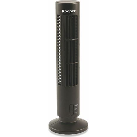 VENTILATORE TORRETTA USB NERO PER SCRIVANIA DA TAVOLO 10XH33 CM (1/5)