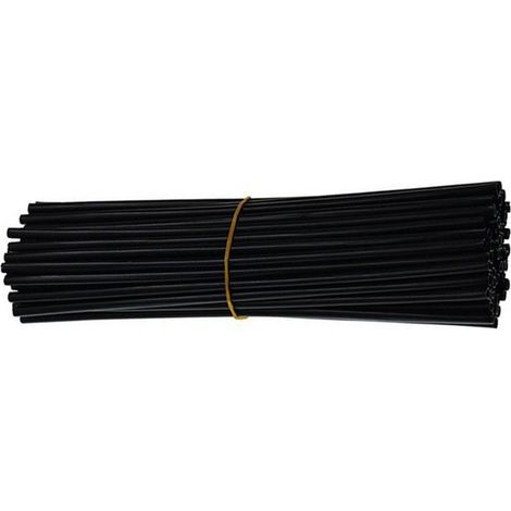 72 piezas de revestimientos para radios de bicicleta, cubiertas decorativas universales para ruedas, embellecedores para bicicletas de montaña, color negro. (1/5)