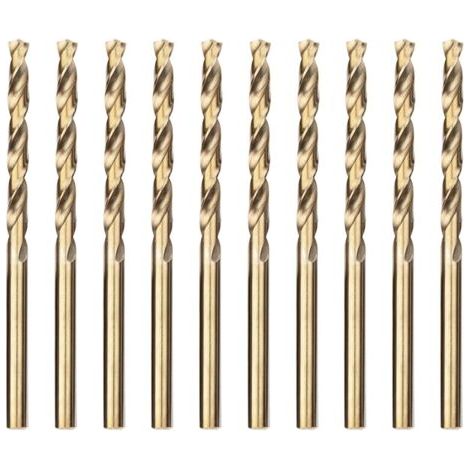 royaluxe-10pcs 4.5mm Foret Hélicoïdal Professional Forets à Métaux en Acier Inoxydable (1/5)