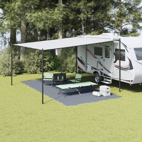 vidaXL  Tent Carpet  Folding Blue and Grey 600 x 300 cm Polyethylene