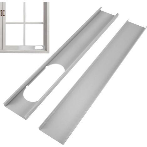 Kit de fenêtre de climatisation portable réglable universel pour climatiseur - Joint de fenêtre AC Vent - Joint de fenêtre pour climatiseur - Tuyau d'échappement pour coulisser verticalement (1/5)