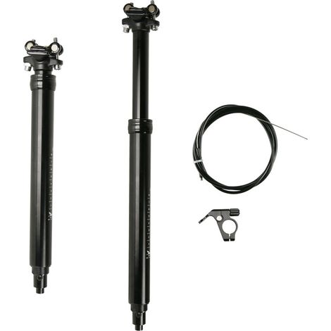 Tige de compte-gouttes pour vélo de montagne, 31.6mm, serrure hydraulique en aluminium, 100-170mm, tige de selle télécommandée pour vélo de voyage, pour route (1/5)