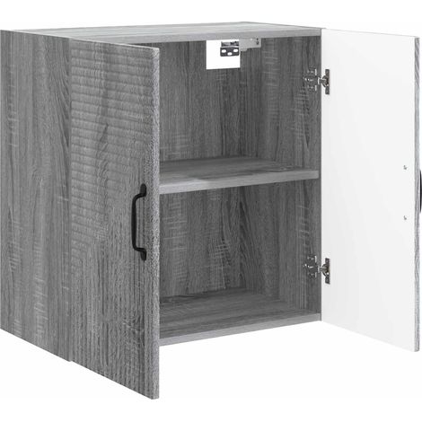 Armadietto a muro  Mobiletto a muro Sonoma grigio 59 x 31 x 60 cm DAS449014 (1/5)