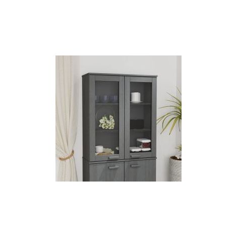 Dessus de buffet HAMAR Gris foncé 85x35x100 Bois de pin (1/5)