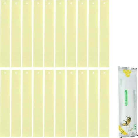 20pcs Fluvalinate Strips Set Outils de médecine apicole pour l'élimination des acariens de la ruche Varroa,A (1/5)