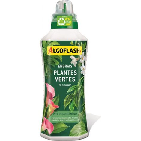 Engrais Liquide Plantes Vertes Et Fleuries Algoflash 1l - Algoflash