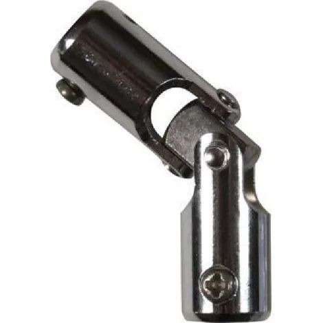 Giunto a ginocchio, giunto per tapparelle, per asta esagonale da 7 mm e asta da 12 mm, acciaio cromato
