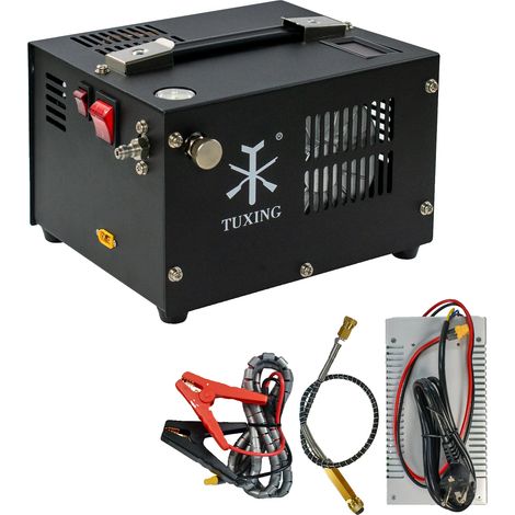 Compresseur d'air, 300Bar, haute pression, arrêt automatique, 220V, ensemble avec adaptateurs et accessoires, TXET063 (1/2)
