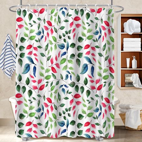 Rideau douche imperméable polyester 180x180 infroissable rideau séchage rapide pour mobi (1/5)