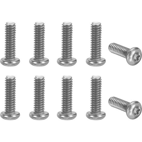 10Pcs Vis De Clip De Poche Longueur De Filet 7.2mm Blanc (1/5)